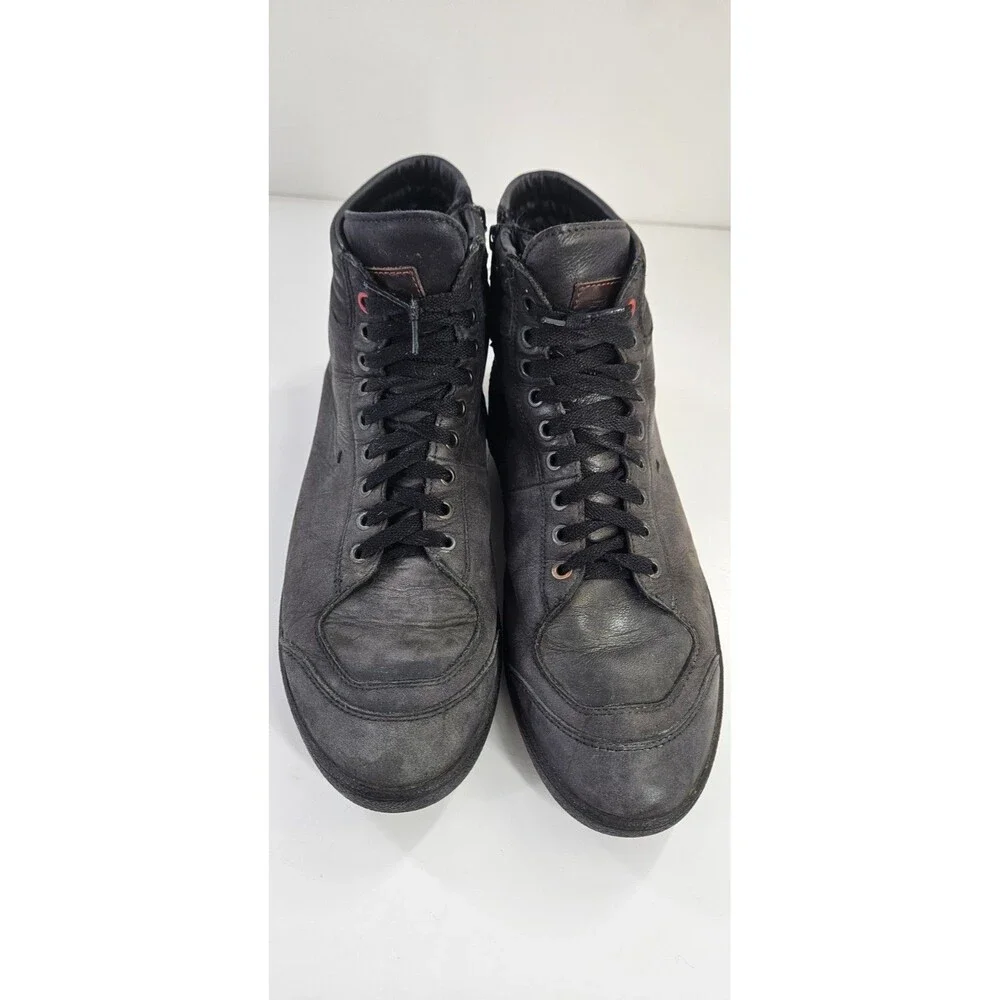 tcx x-groove WP black sneakers mens motorcycle biker hi tops leather ankle guard